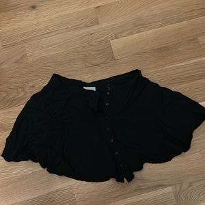 urban outfitters black button up skirt size M